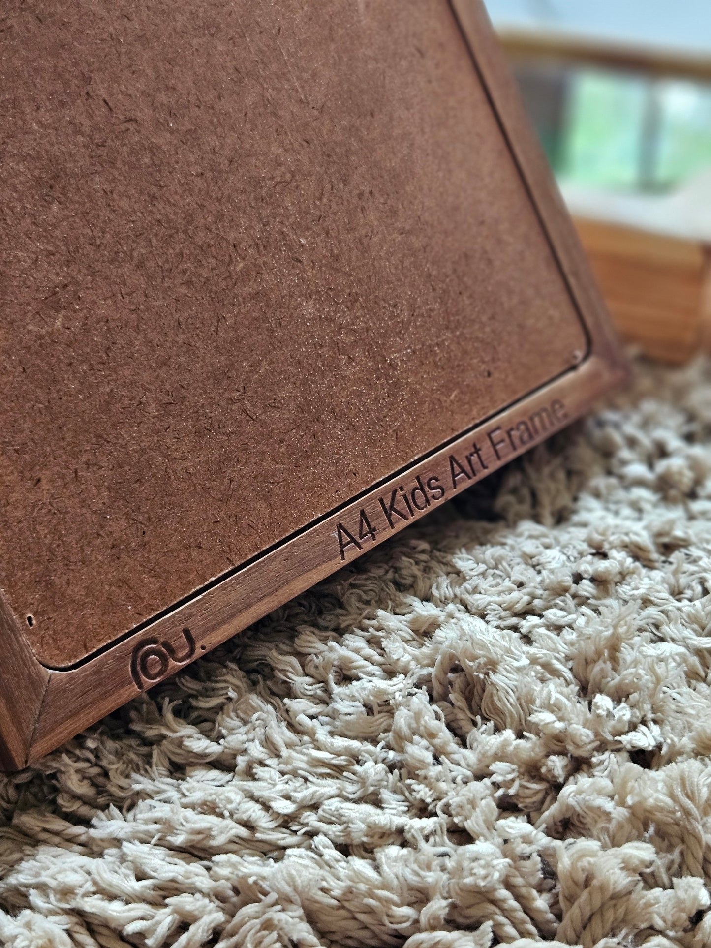 Kids Artwork Frame with Monthly Cards – Top-Opening Wooden Children’s Art Display (A4 / 8.5×11)