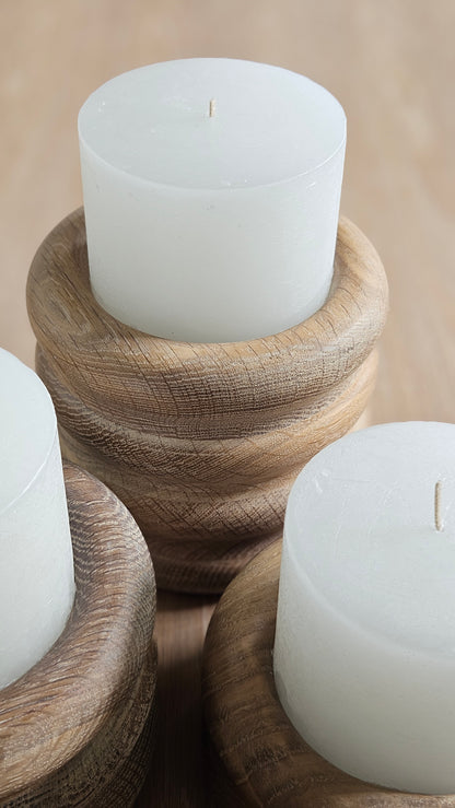 Eik lune candle holder set (comes with candles)