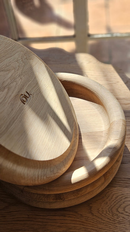Char_on Oak plater 30cm