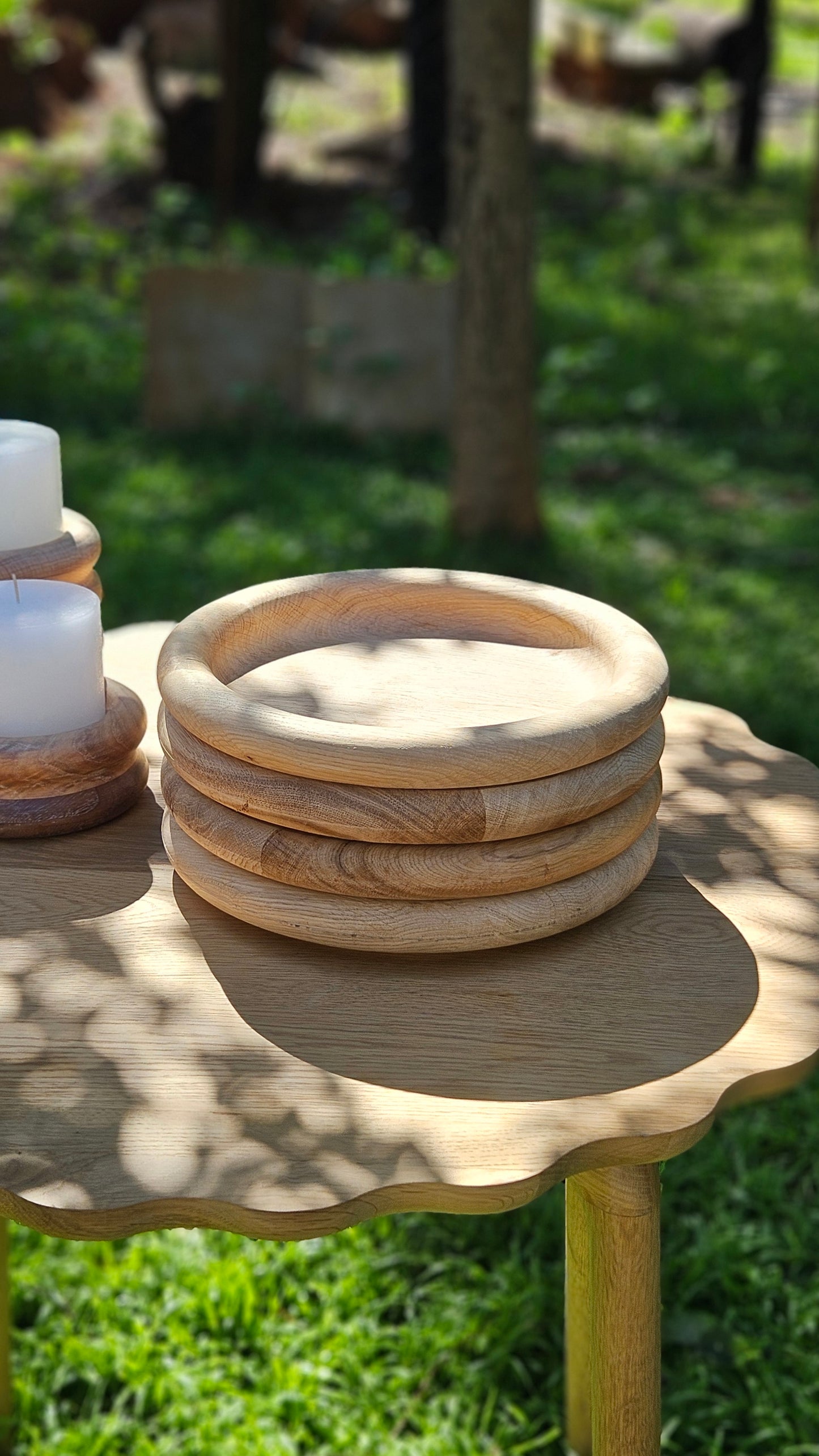 Char_on Oak plater 30cm