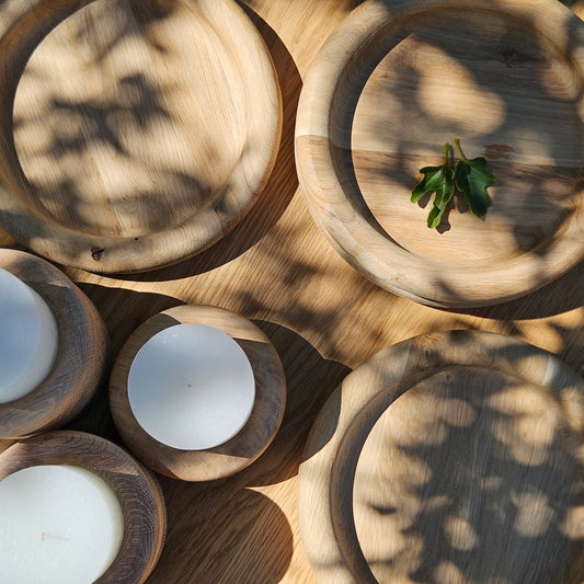 Char_on Oak plater 30cm